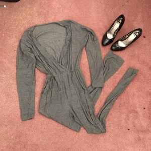 AMERICAN APPAREL GRAY JUMPSUIT